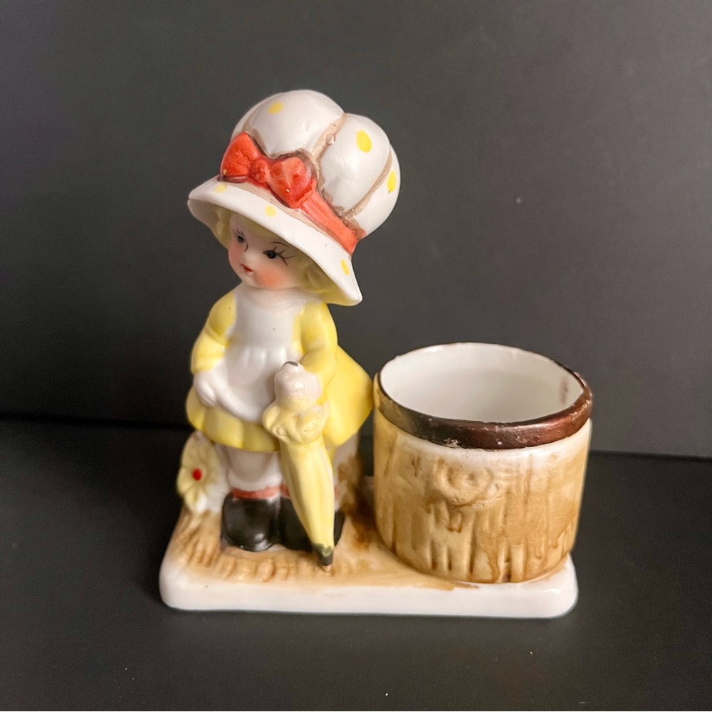 Vintage 'Little Luvkins' Hand-Painted Porcelain Jasco Figurine 1979